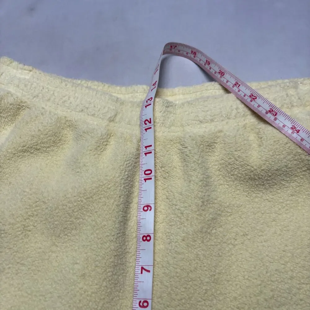 Brain Dead Reverse Fleece Sweatpants Men's Small Yellow Fleece Joggers
